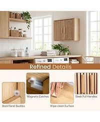 Costway Bathroom Wall Cabinet, Wall Mounted Medicine Cabinet , Adjustable Shelves