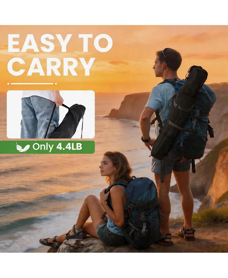 Aofar 2pack Camping Chairs Oversized Heavy Duty Padded Folding Cooler