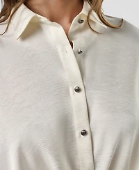 Dkny Women's Long-Sleeve Twist-Front Blouse