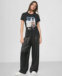 Dkny Women's Midtown Dog Walker Graphic Short-Sleeve T-Shirt