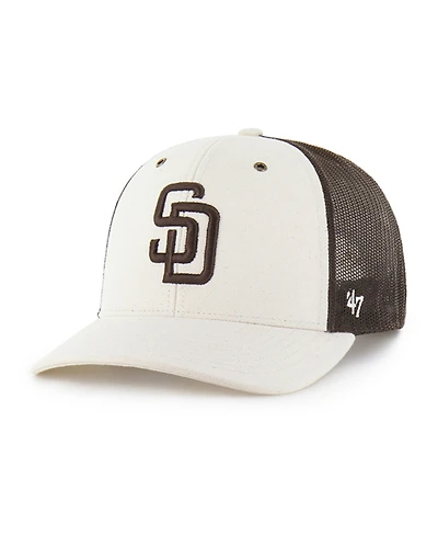 Carhartt x '47 Men's Natural/Brown San Diego Padres Undyed Trucker Adjustable Hat