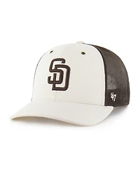 Carhartt x '47 Men's Natural/Brown San Diego Padres Undyed Trucker Adjustable Hat