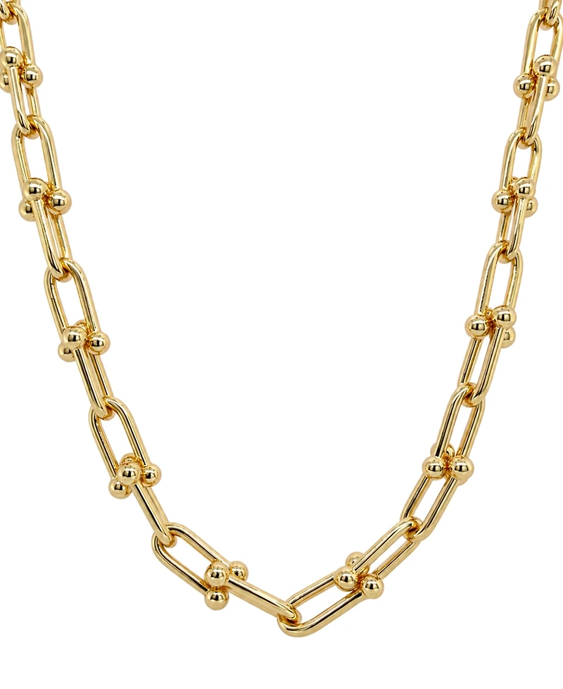 And Now This Gold-Tone Plated Link Chain Necklace