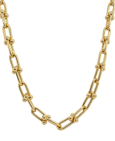 And Now This Gold-Tone Plated Link Chain Necklace