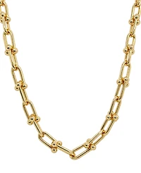 And Now This Gold-Tone Plated Link Chain Necklace