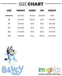 Bluey Baby Girls One Piece Bathing Suit