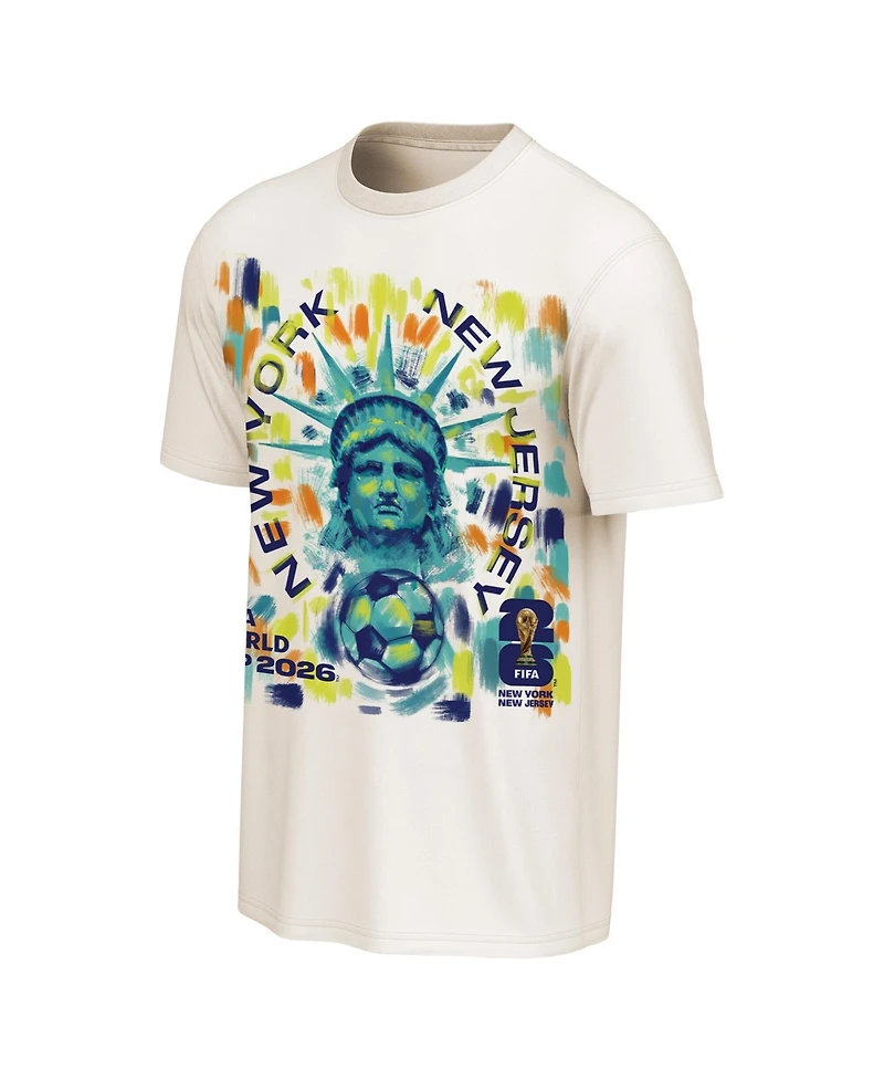 Outerstuff Men's Cream Fifa World Cup 2026 New York/New Jersey Homestyle Poster T-Shirt