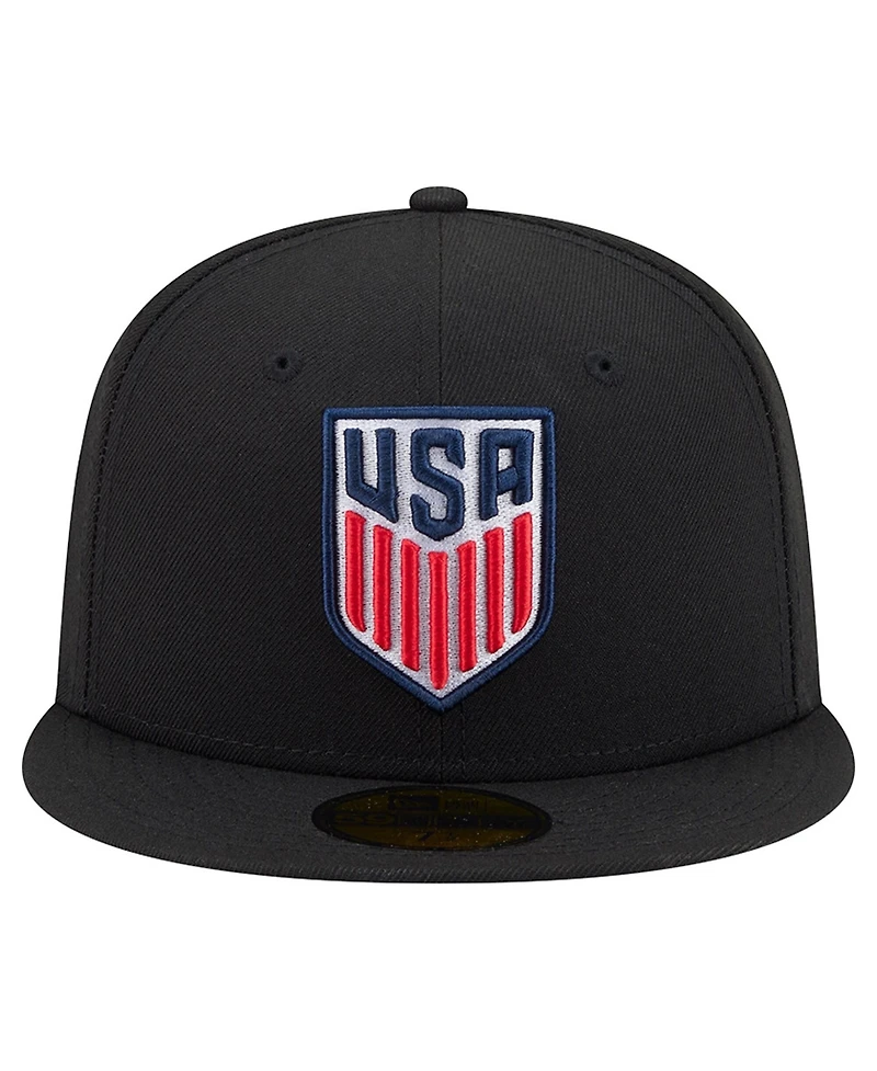 New Era Men's Black Usmnt 59FIFTY Fitted Hat