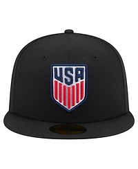 New Era Men's Black Usmnt 59FIFTY Fitted Hat