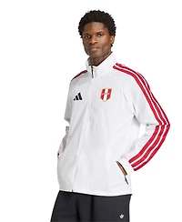 Adidas Men's White Peru National Team 2026 Home Full-Zip Game Day Anthem Jacket