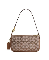 Coach Plaza Crystal Signature Jacquard Small Shoulder Handbag