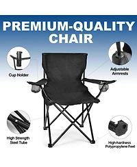 Aofar 2 Pack Camping Chairs Folding Portable Heavy-duty Beach Outdoor