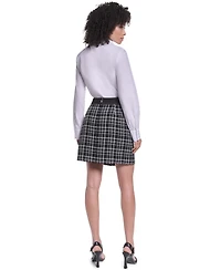 Karl Lagerfeld Paris Petite Woven Pencil Skirt