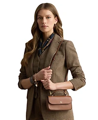 Lauren Ralph Lauren Marcy Small Smooth Leather Crossbody Handbag