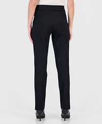 Kasper Petite Bootcut Zip-Pocket Pull-On Pants