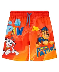 Paw Patrol Toddler Boys Swimwear Swim Trunks Upf 50+