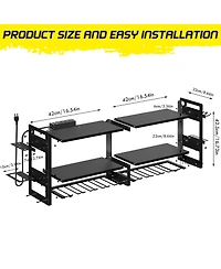 Xdovet Power Tool Organizer Wall Mount Charging Station Metal Rack Drill Holder Storage