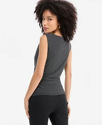 I.n.c. International Concepts Women's Sleeveless Printed Mesh Top, Macy's Exclusive