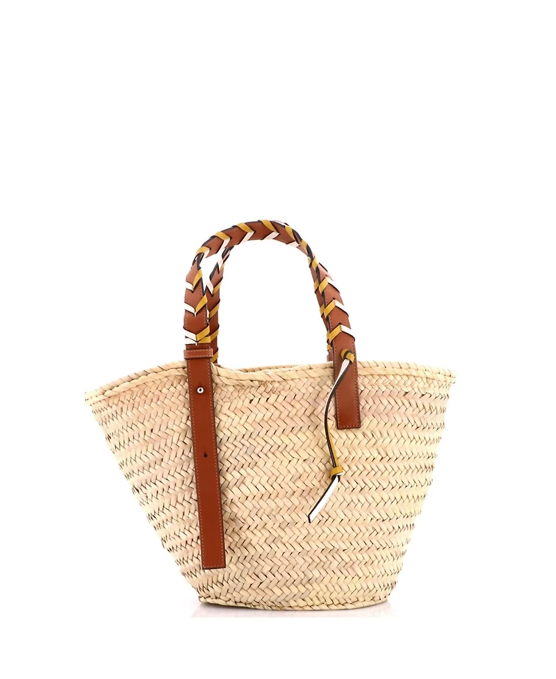 Pre-Owned Loewe Medium Braided Handle Basket Tote Raffia