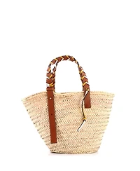 Pre-Owned Loewe Medium Braided Handle Basket Tote Raffia