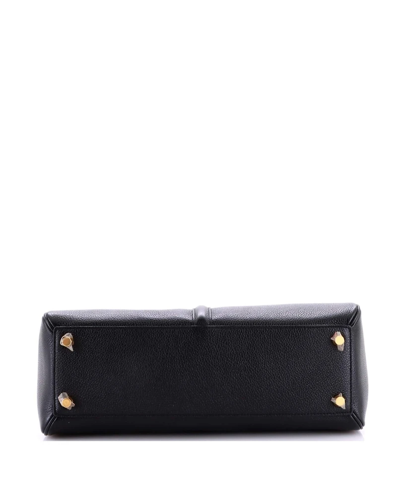 Pre-Owned Celine Medium 16 Top Handle Bag Grained Calfskin