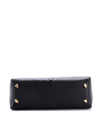 Pre-Owned Celine Medium 16 Top Handle Bag Grained Calfskin