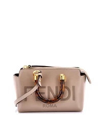 Pre-Owned Fendi Mini Logo By The Way Top Handle Bag Embossed Leather