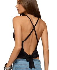 Edikted Women's Tippie Backless Cowl Neck Top