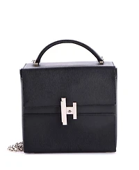 Pre-Owned HERMES Cinhetic Top Handle Bag Chevre Mysore