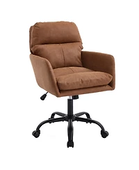 sumyeg Ergonomic Pu Leather Office Chair with High-Strength Metal Frame