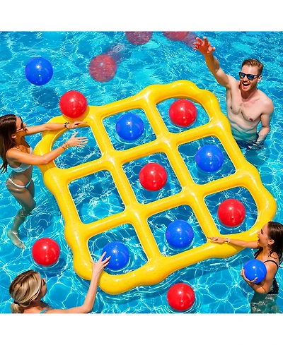 Gnuadz 10 Balls Giant Inflatable Tic Tac Toe Pool Game