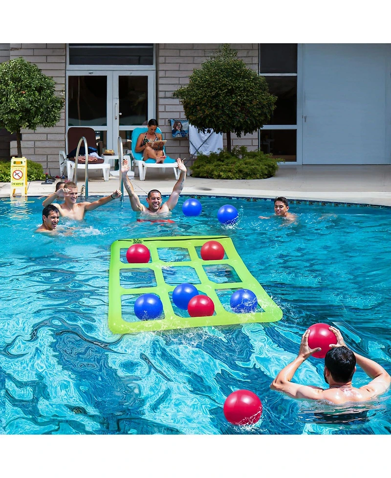 Gnuadz 10 Balls Inflatable Tic Tac Pool Game 2-10 Players