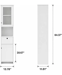 gaomon Tall Storage Cabinet, Water Resistance for Bathroom, Living Room, Entryway, Kitchen