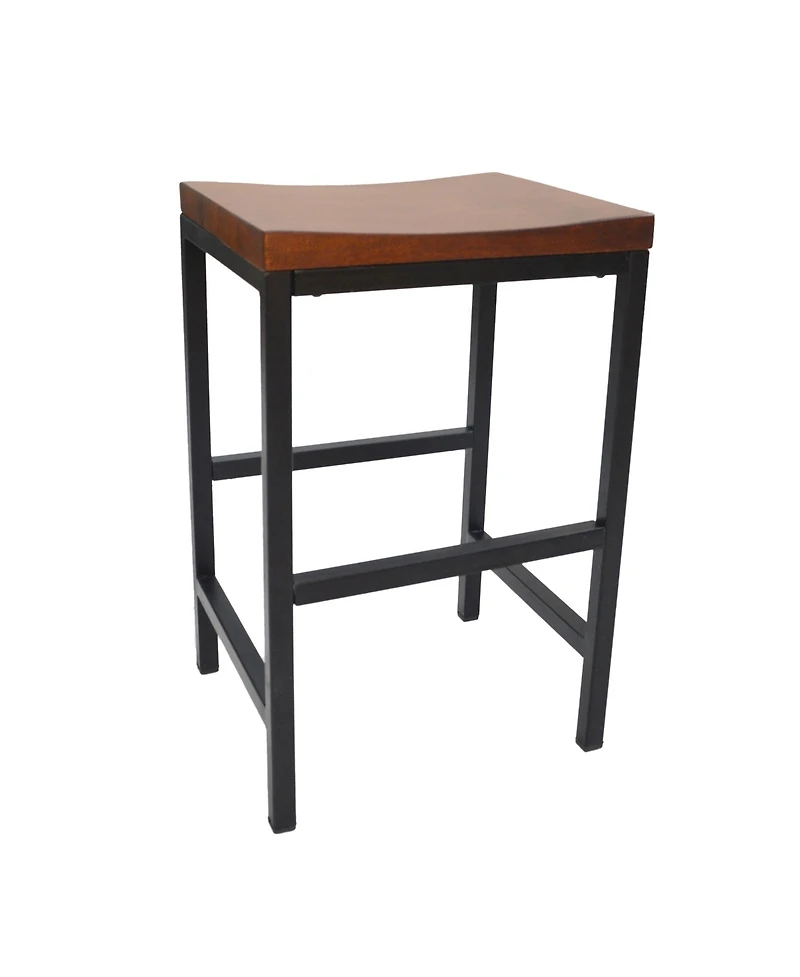 HomeRoots 24" Steel Backless Counter Height Bar Chair