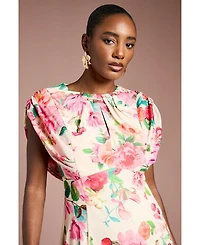 Coast Women's Floral Chiffon Midi Dress