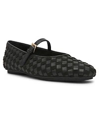 Anne Klein Women's Connie Woven Mary Jane Ballet Flats