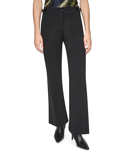 Dkny Women's Soho Ponte Fit-And-Flare Pants