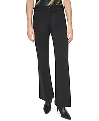 Dkny Women's Soho Ponte Fit-And-Flare Pants