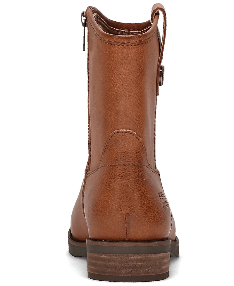 Frye and Co. Women's Kellie Button Round Toe Short Booties