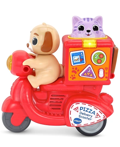 VTech Press & Roll Pizza Scooter Numbers, Shapes & Colors Learning Toy, Ages 12 Months+