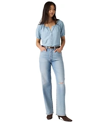 Levi's Women's Ribcage High-Rise Straight-Leg Jeans