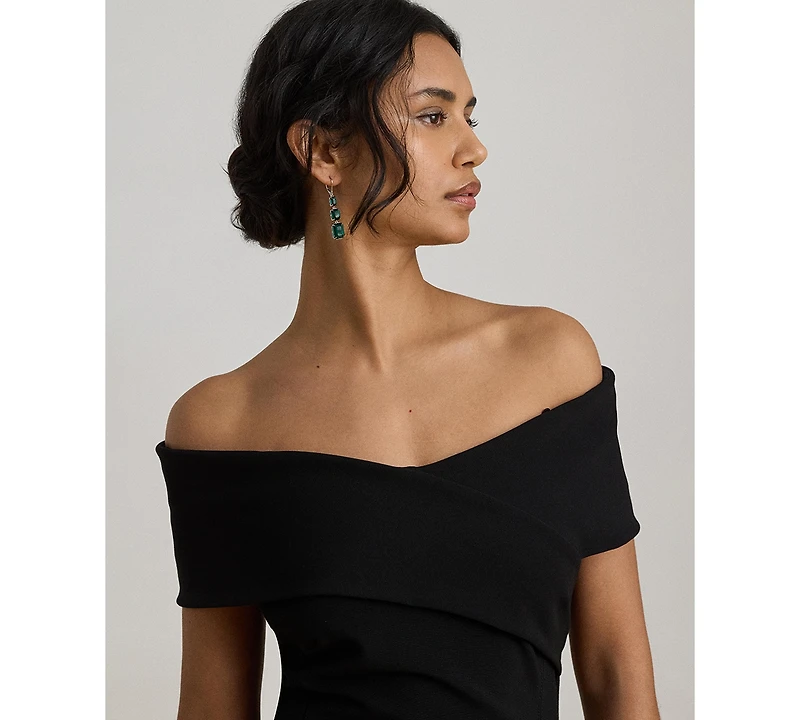Lauren Ralph Women's Faille Off-the-Shoulder Gown