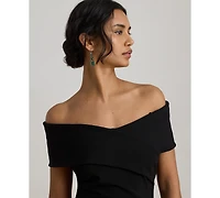 Lauren Ralph Women's Faille Off-the-Shoulder Gown