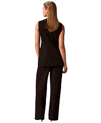 Calvin Klein Petite High-Rise Straight Pants