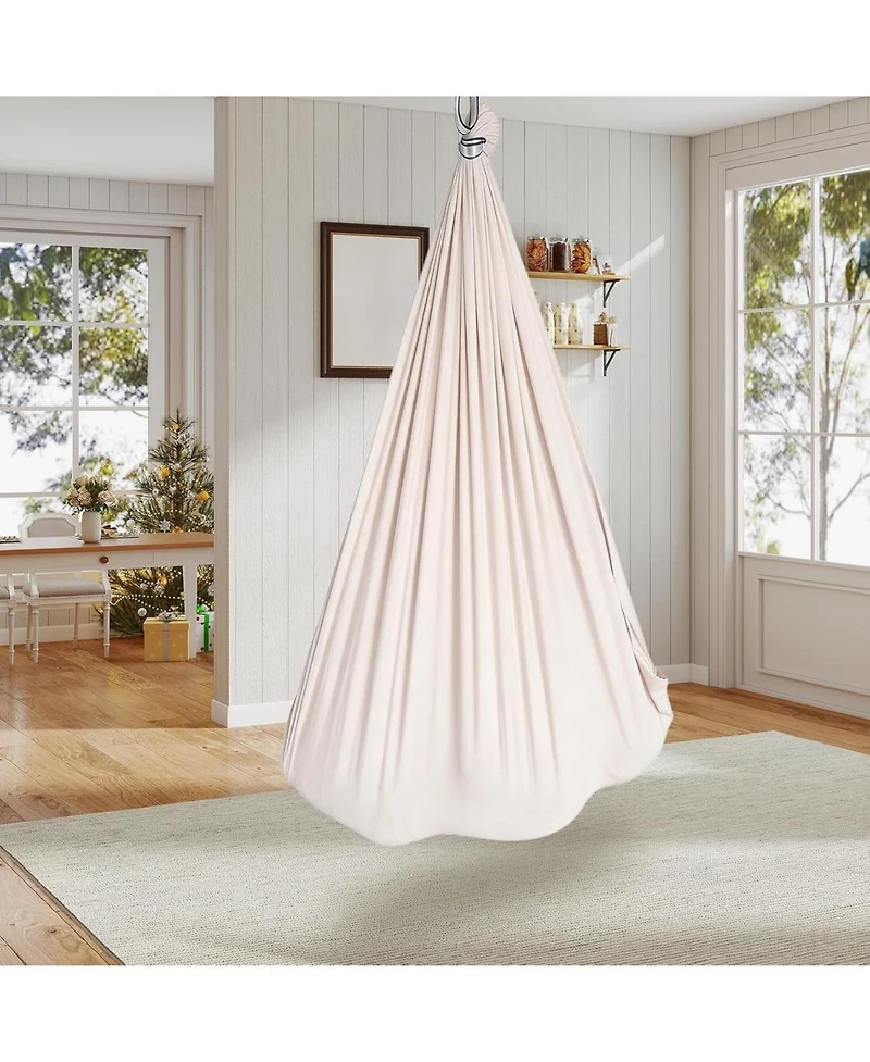 gaomon Sensory Swing for Kids and Adults, Indoor Sensory Swing for Hug Like Calming Effect, Double Layered Soft Fabric and Heavy Duty Hardware