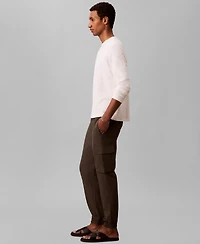 Calvin Klein Men's Tech Dobby Slim-Fit Cargo Pants