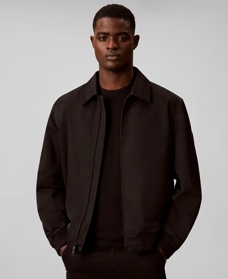 Calvin Klein Men's Tech Nylon Blouson Classic-Fit Shirt Jacket