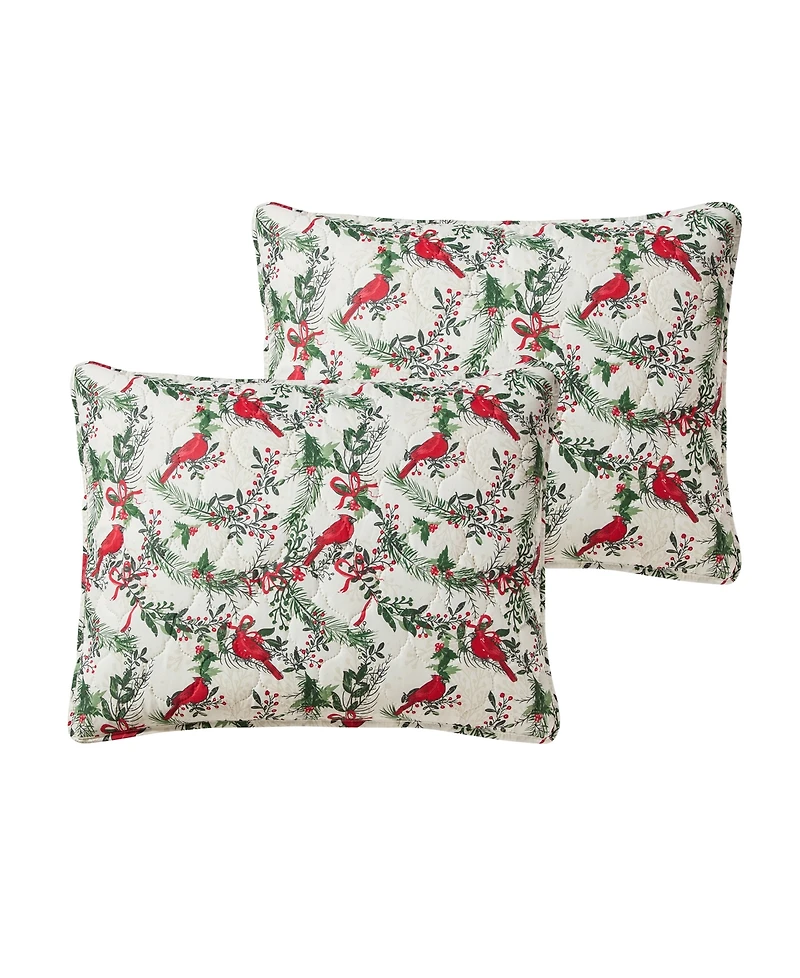 Seventh Studio Cardinal Quilted 3-Piece Quilt Set, Full/Queen