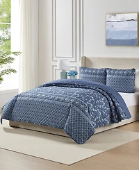 Seventh Studio Riley Floral Quilted -Piece Quilt Set