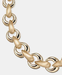 Anne Klein Puffy Linked Collar Necklace, 16" + 3" extender